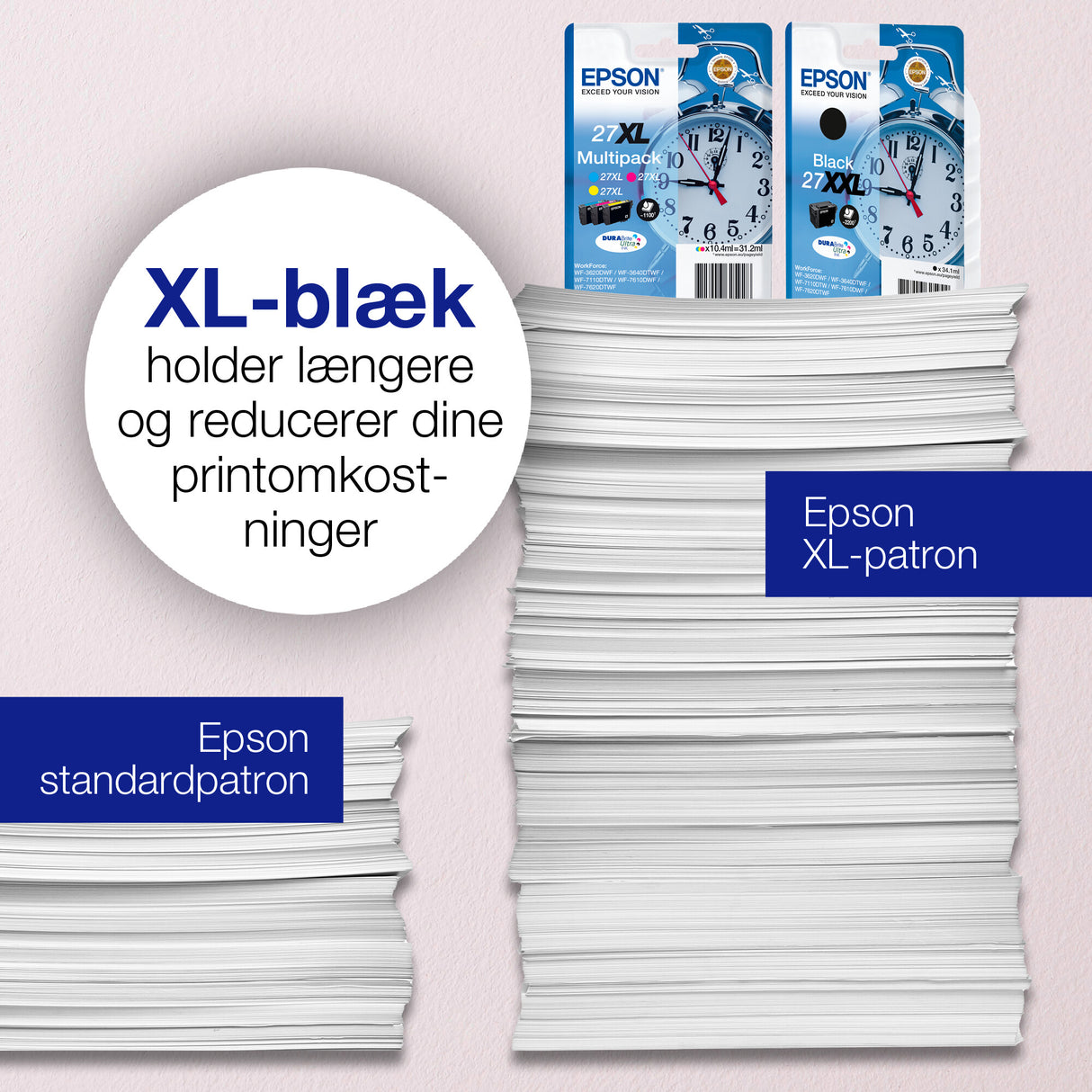 Epson Alarm clock Singlepack Magenta 27XL DURABrite Ultra Ink