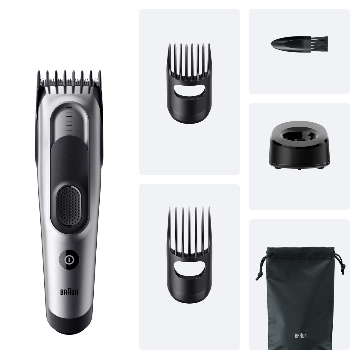 Braun Series 7 HC7590 Hårklipper Sort Grå