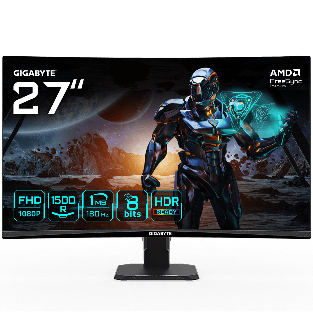 GIGABYTE GS27FC computerskærm 68,6 cm (27") 1920 x 1080 pixel Fuld HD LED Sort