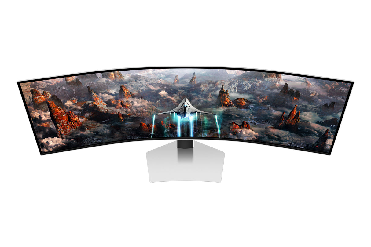 Samsung G93SC computerskærm 124,5 cm (49") 5120 x 1440 pixel Dual QHD OLED Sølv