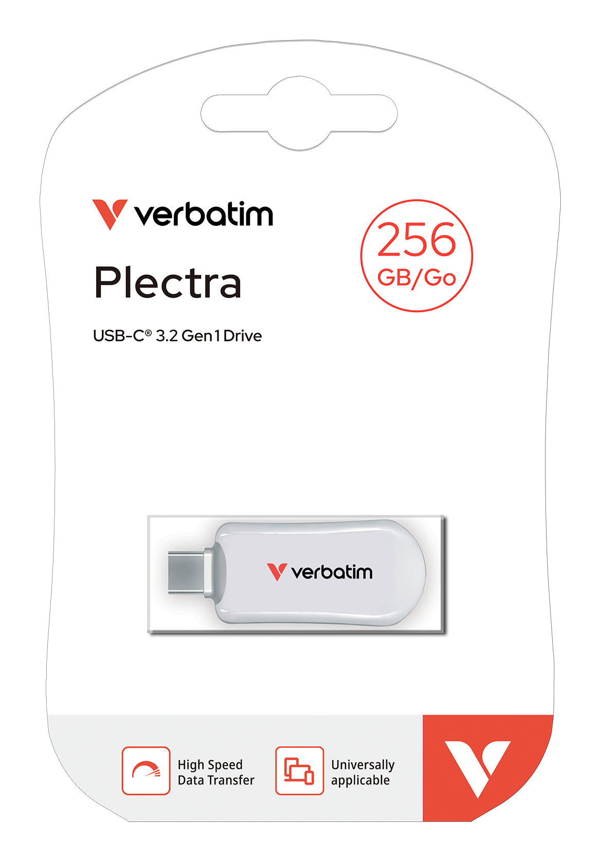 Verbatim 30230 USB-nøgle 256 GB USB Type-C 3.2 Gen 1 (3.1 Gen 1) Hvid