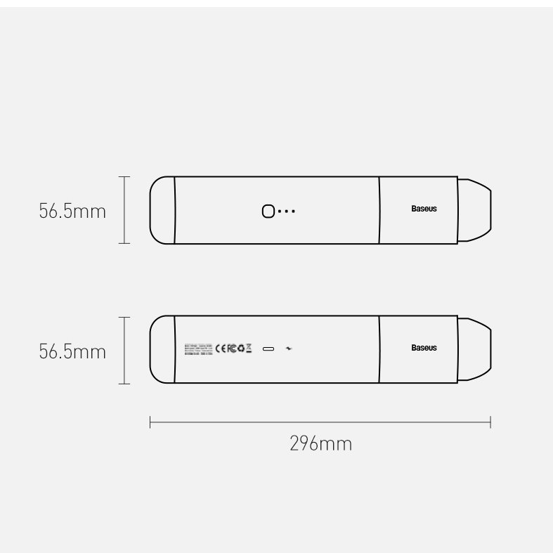 Baseus A3 trådløs bilstøvsuger 135 W 15000 Pa sort (CRXCQA3-0A)