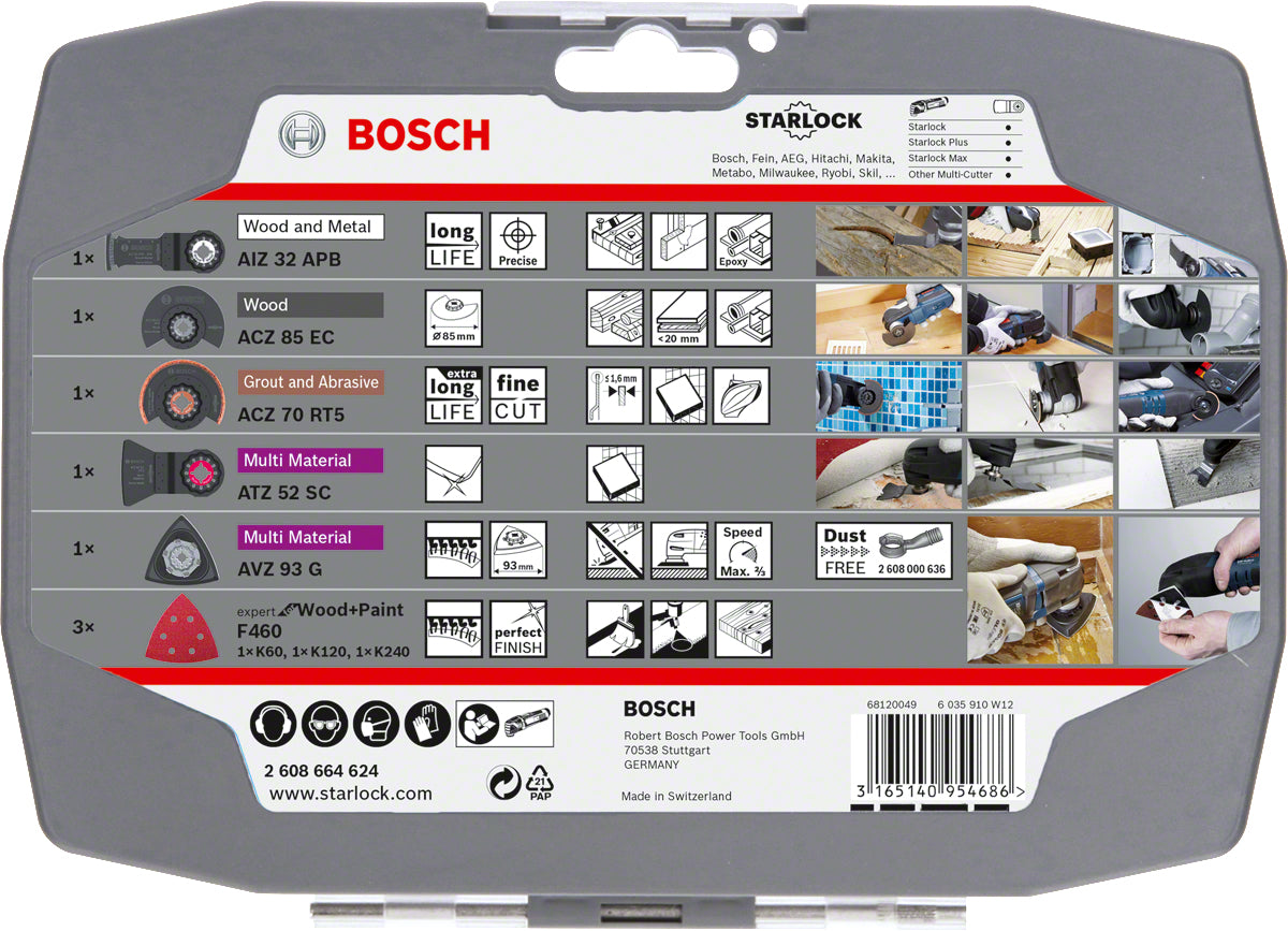 Bosch 2 608 664 624 multifunktion værktøj Bladsæt