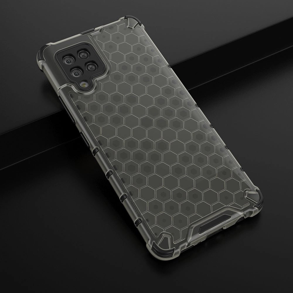 Honeycomb Case rustning med TPU Bumper til Samsung Galaxy A42 5G sort