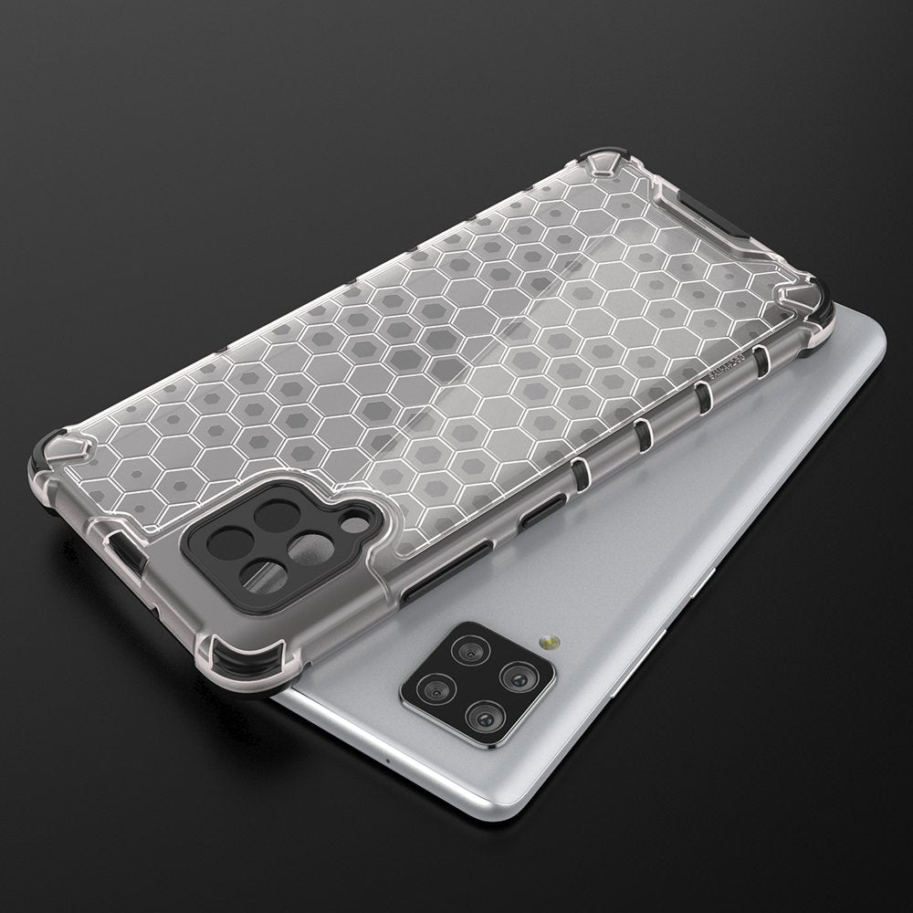 Honeycomb Case armor cover med TPU Bumper til Samsung Galaxy A42 5G grøn
