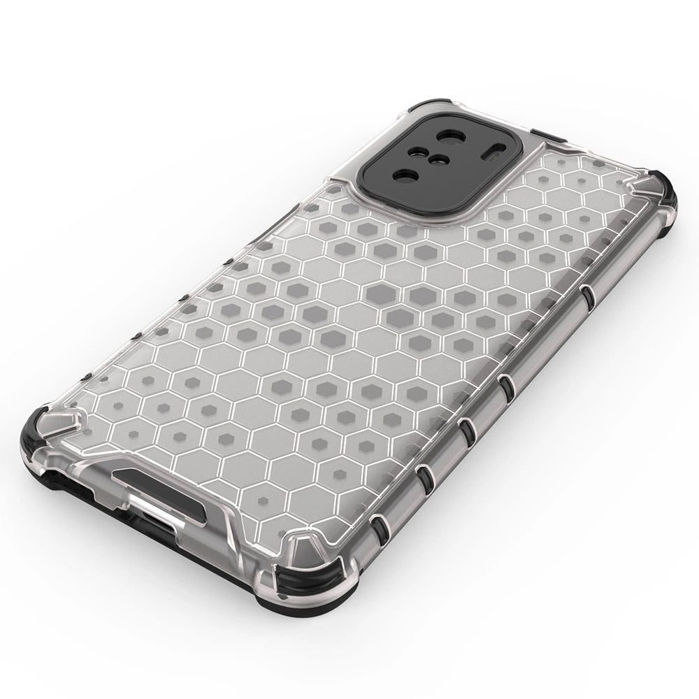 Honeycomb Case armor cover med TPU Bumper til Xiaomi Redmi K40 Pro + / K40 Pro / K40 / Poco F3 blå