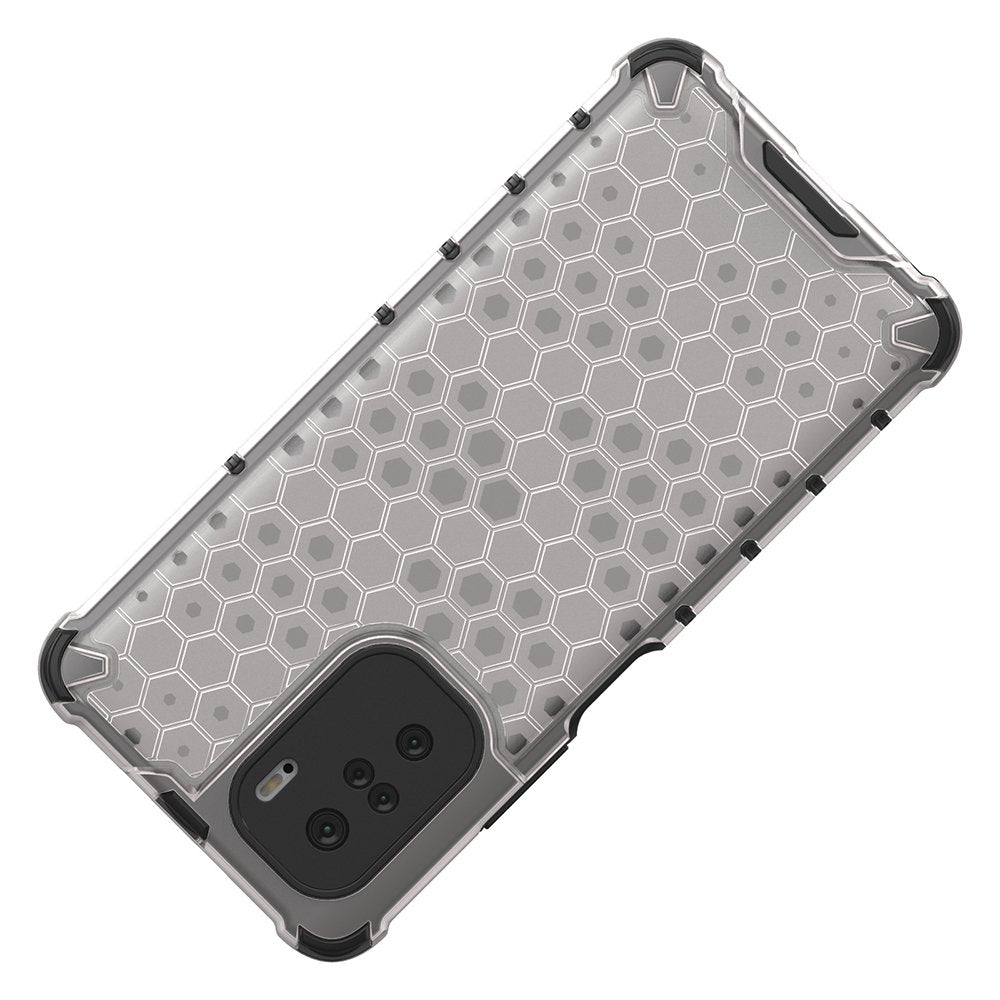 Honeycomb Case armor cover med TPU Bumper til Xiaomi Redmi K40 Pro + / K40 Pro / K40 / Poco F3 rød