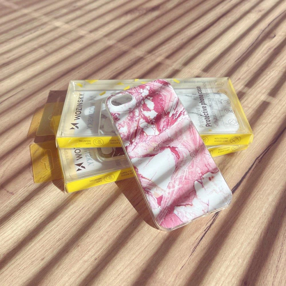 Wozinsky Marmor TPU-foder for Xiaomi Poco M3 / Xiaomi Redmi 9T pink