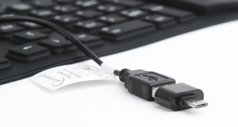 Gembird KB-109F-B tastatur USB + PS/2 QWERTY Sort