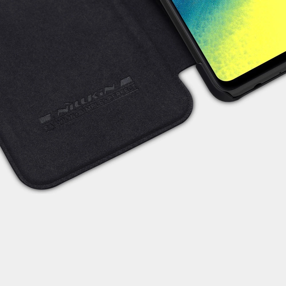Nillkin Qin læderhylster for Samsung Galaxy A72 4G sort