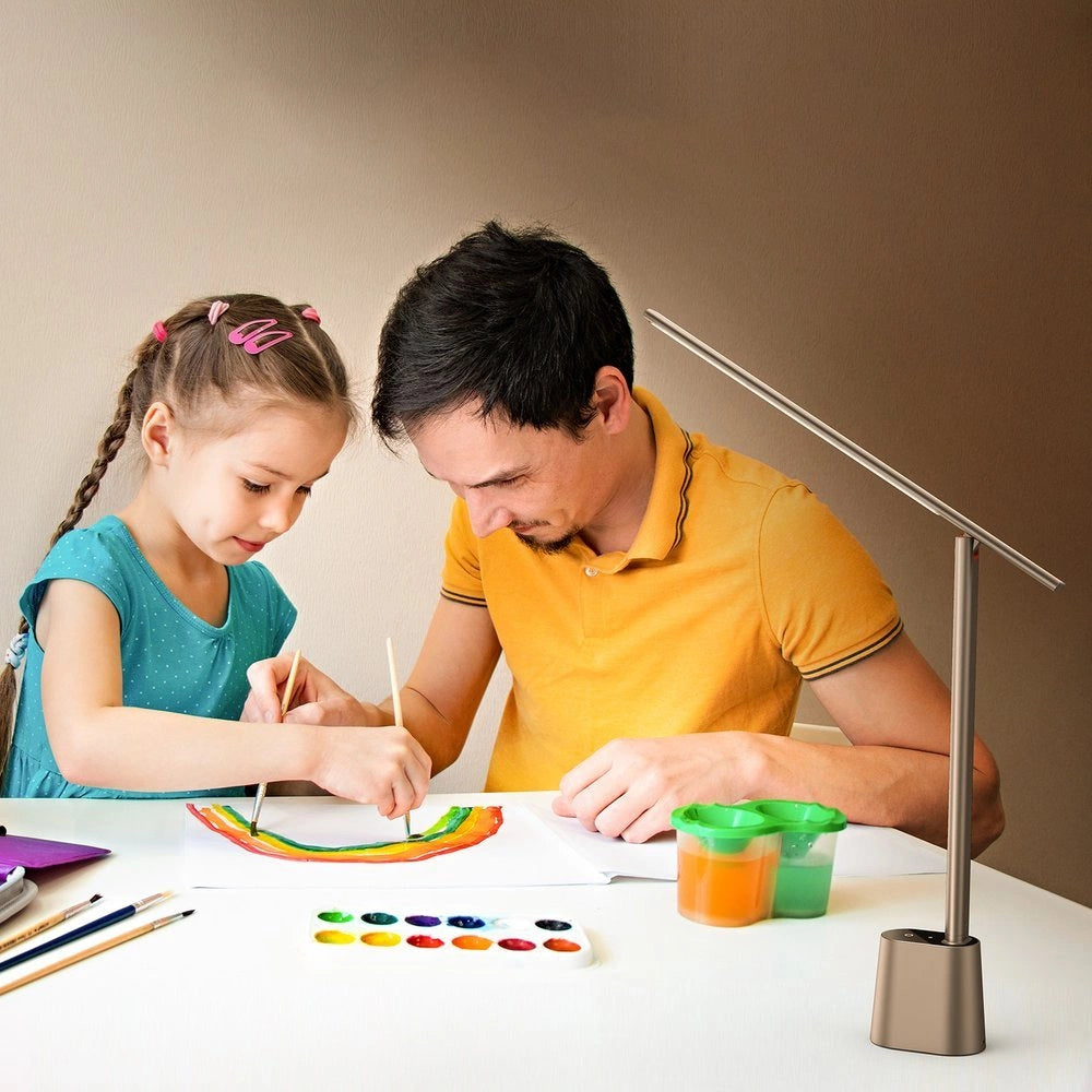 Baseus Smart Eye trådløs LED-skrivbordslampe med batteri 2200 mAh grå (DGZG-0G)