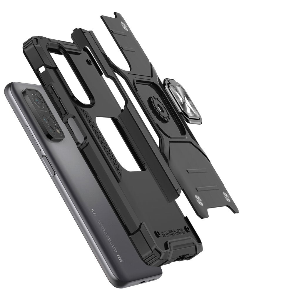 Wozinsky Ring Armor Case Kickstand Tough Rugged Cover til Samsung Galaxy A72 4G blå