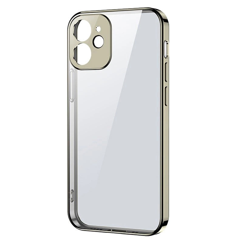 Joyroom New Beauty Series ultra tynde æske med galvaniseret ramme til iPhone 12 Pro Max guld (JR-BP744)