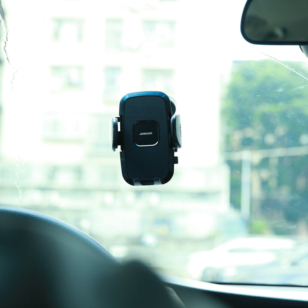 Joyroom car phone holder with telescopic extendable arm for dashboard and windshield black (JR-ZS259)
