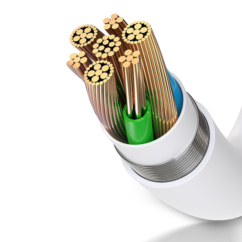 Joyroom S-Y104 hovedtelefon Lightning / 2x Lightning adapter - hvid