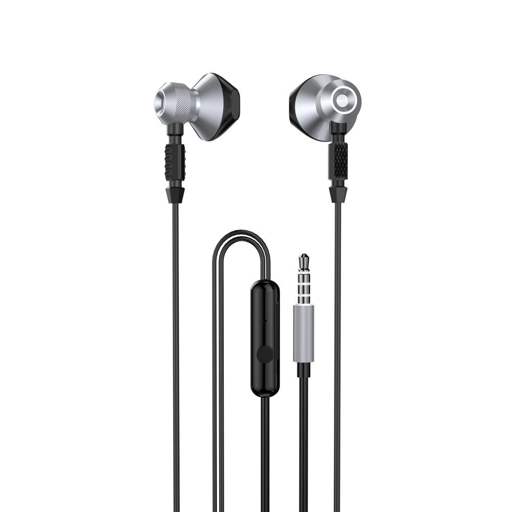 Dudao Metal Wired Earbuds 3,5 mm Mini Jack Gray (X2C-Gray)