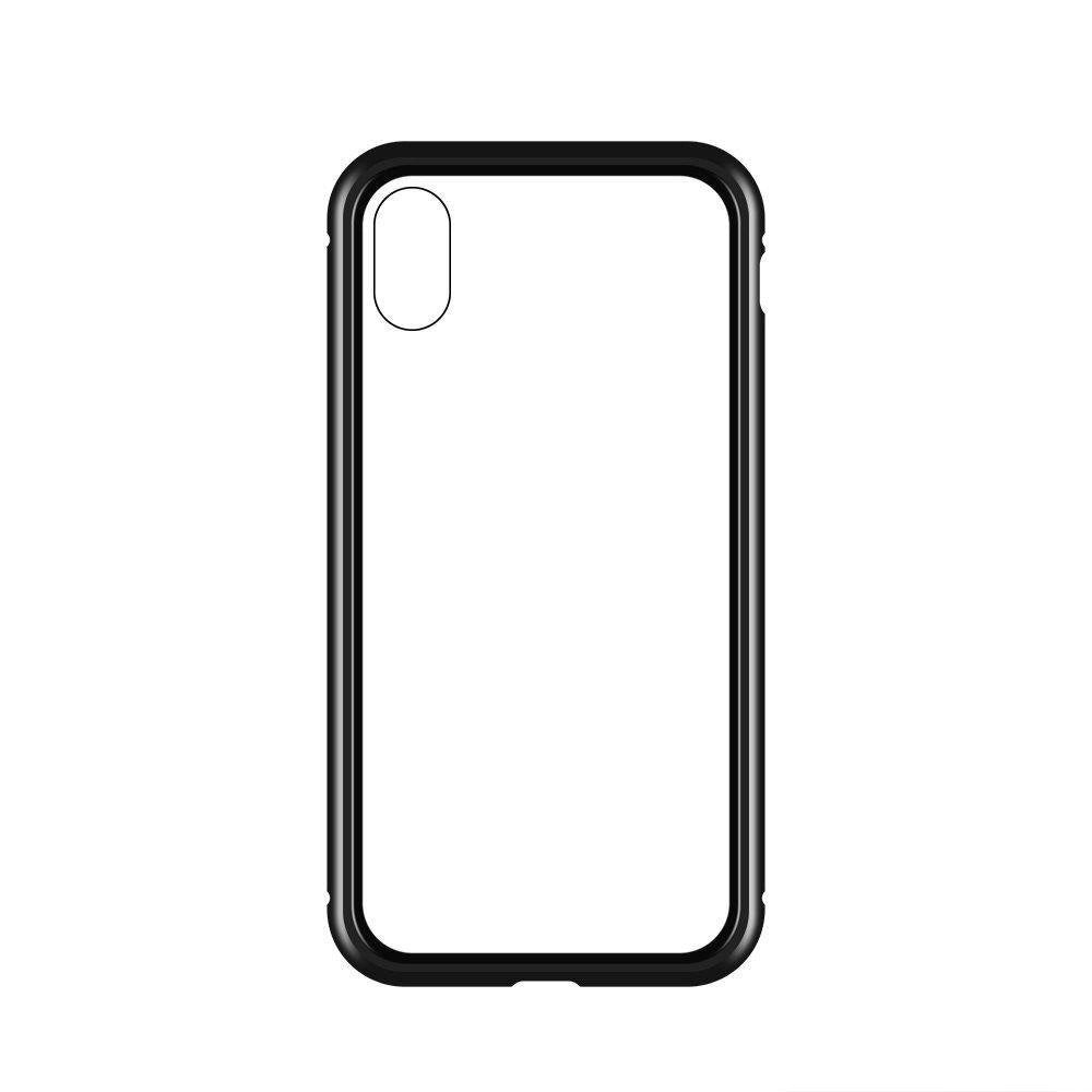 Wozinsky Full Magnetic Case Full Body Front and Back Cover with built-in glass for Samsung Galaxy A72 4G black-transparent
