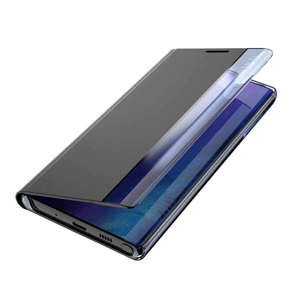 Sleep Case Bookcase Type Case med Smart Window til Samsung Galaxy A22 4G blå