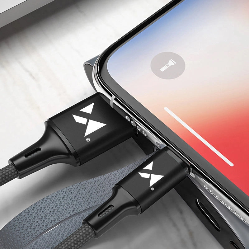 Wozinsky kabel USB - Lightning 2,4A 1m sort (WUC-L1B)