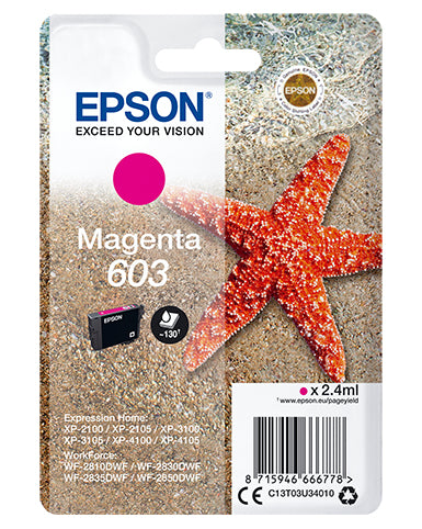 Epson C13T03U34010 blækpatron 1 stk Original Standard udbytte Magenta
