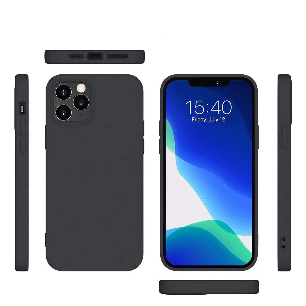 Silicone Case Soft Flexible Rubber Cover til Xiaomi Redmi Note 10 5G / Poco M3 Pro sort