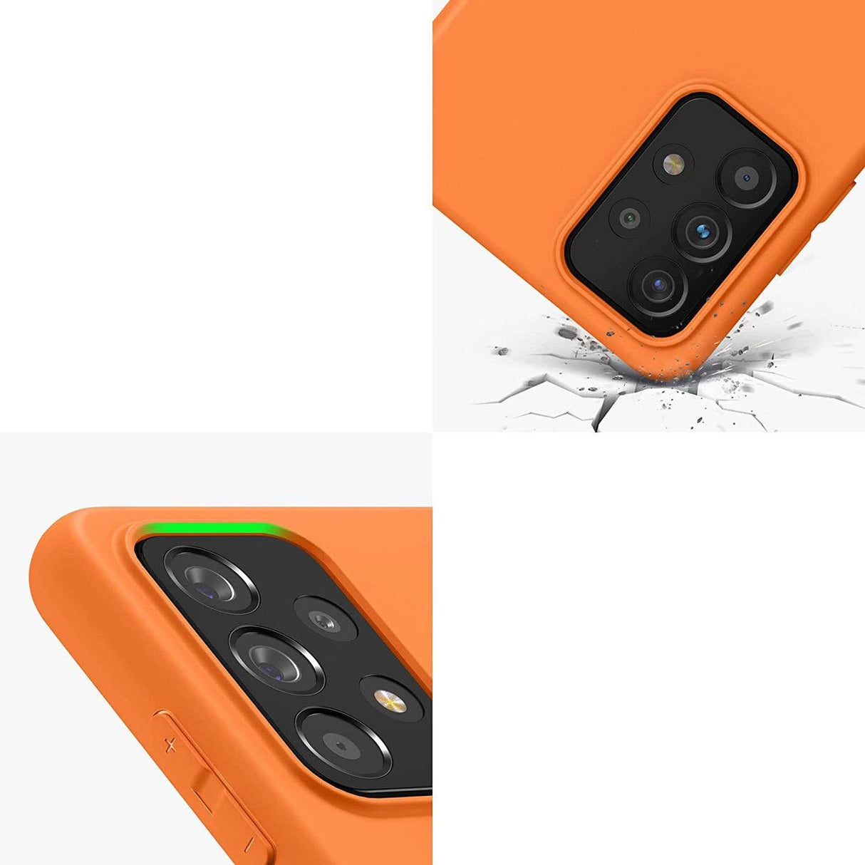 Silicone Case Soft Flexible Rubber Cover til Samsung Galaxy A22 4G lyserød