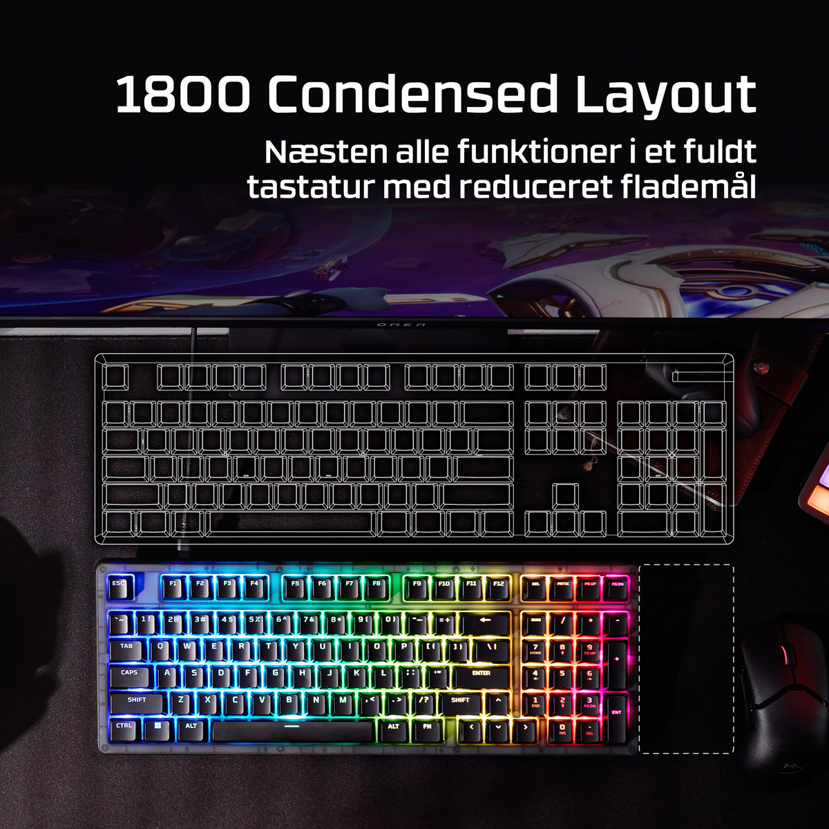 HyperX Origins 2 1800 keyboard Gaming USB Black