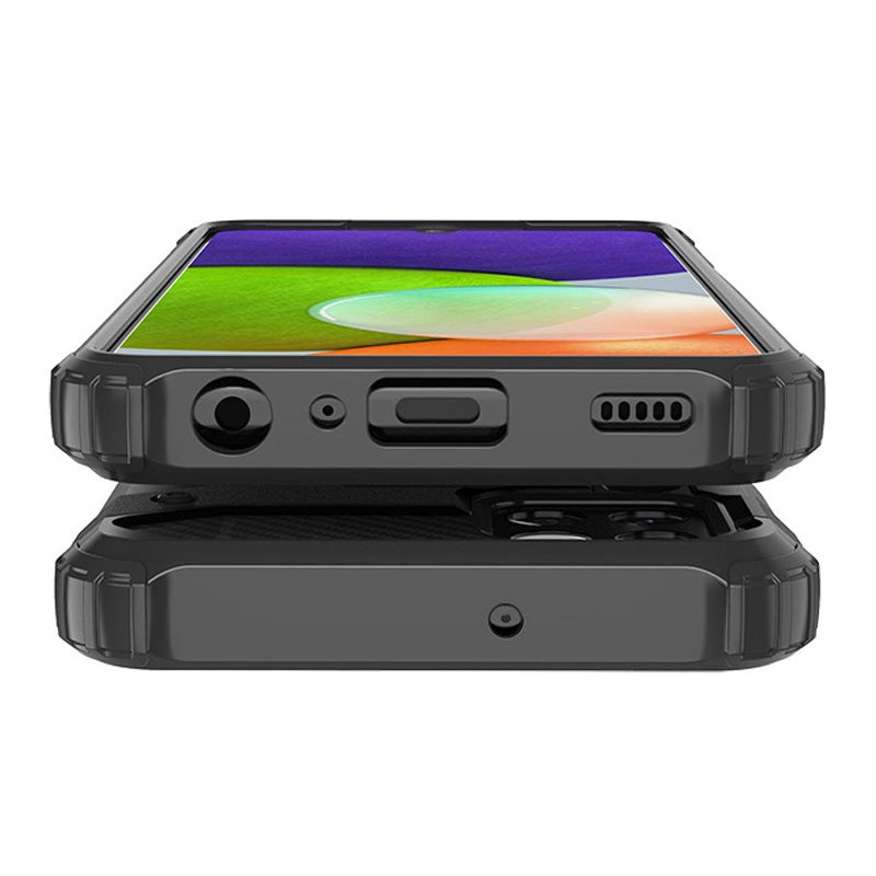 Hybrid Armor Case Tough Rugged Cover til Samsung Galaxy A22 4G sølv