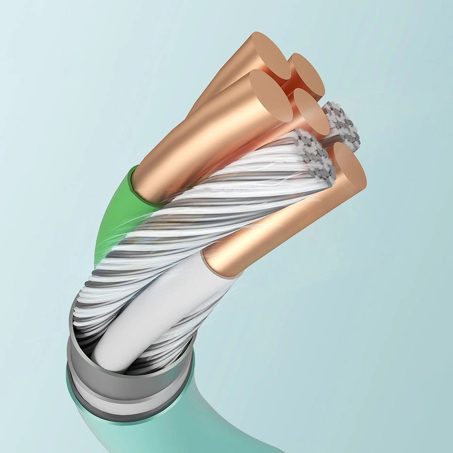 Joyroom flydende silikone datakabel N2 USB-A / Lightning 2,4A 1,2m - hvid