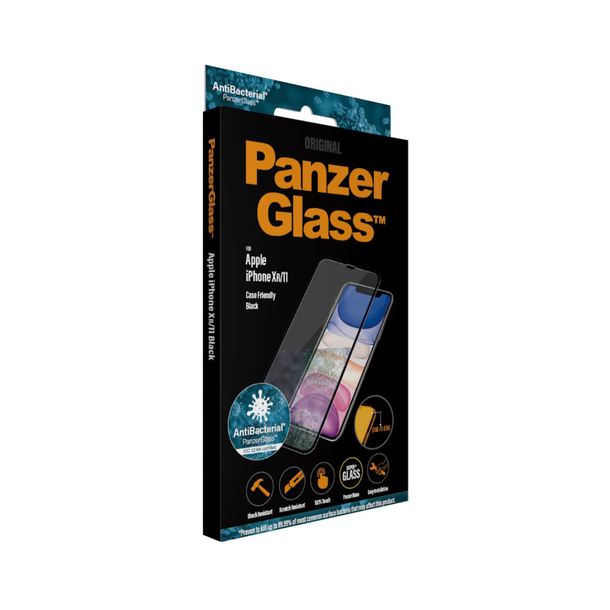 PanzerGlass ® Skærmbeskyttelse iPhone 11 | XR | Edge-to-Edge