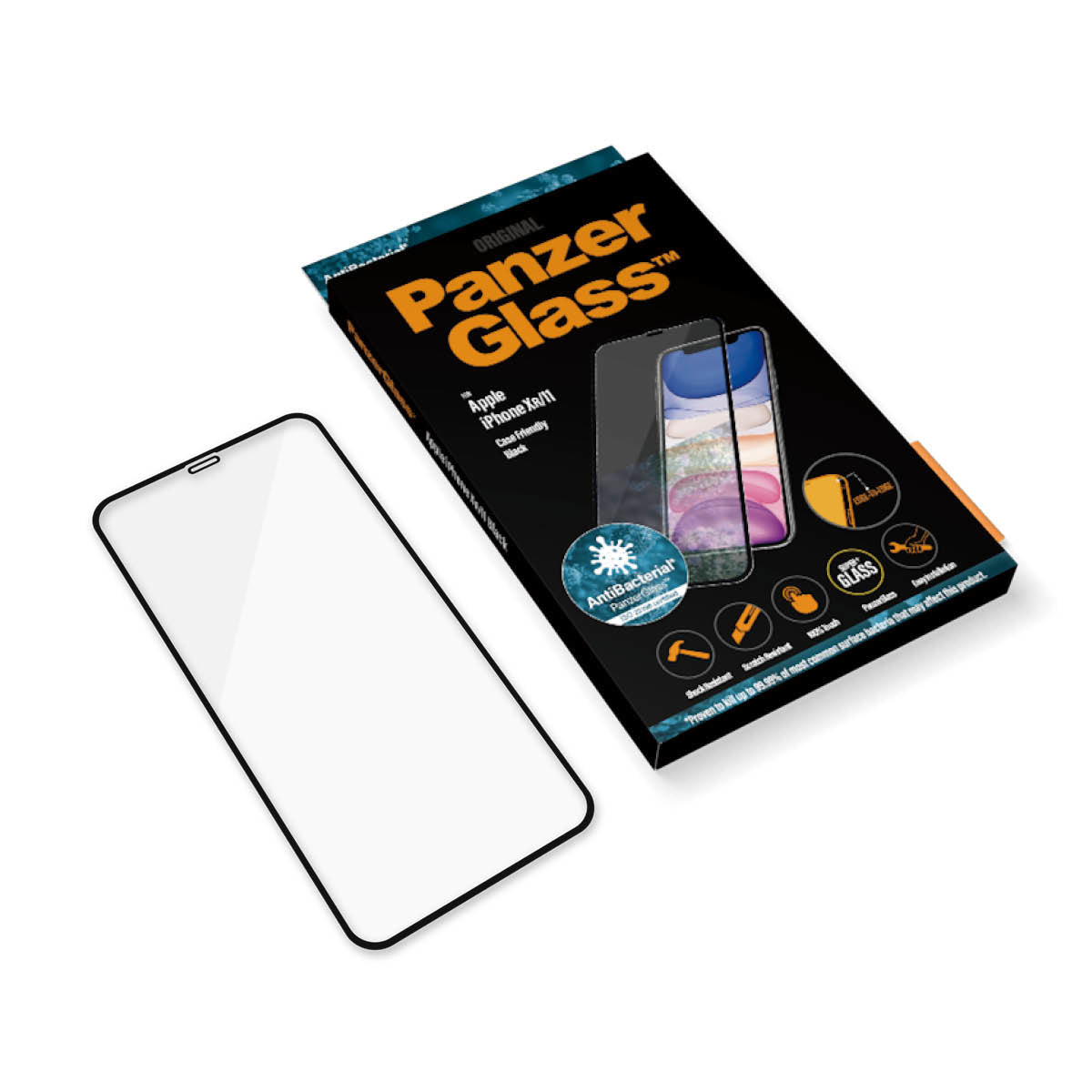 PanzerGlass iPhone XR/11, Black (Case Friendly)