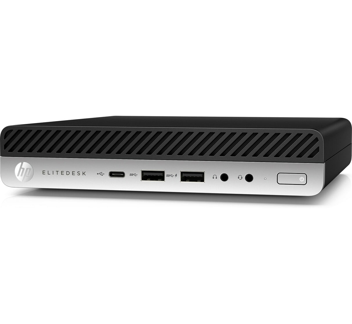 T1A HP EliteDesk 800 G4 Refurbished Intel® Core™ i5 i5-8500T 8 GB DDR4-SDRAM 256 GB SSD Windows 11 Pro Mini PC Sort, Sølv