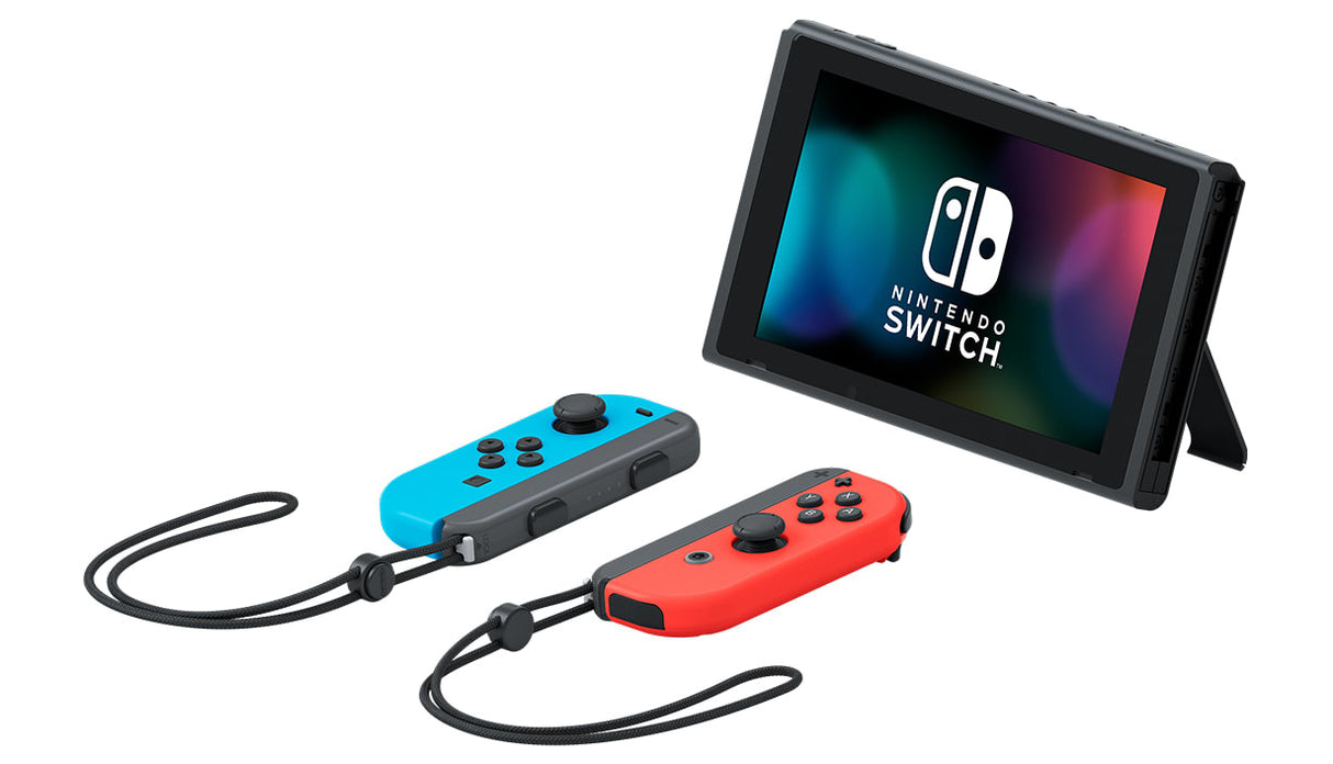 Nintendo Switch V2 2019 bærbar spilkonsol 15,8 cm (6.2") 32 GB Berøringsskærm Wi-Fi Sort, Blå, Rød