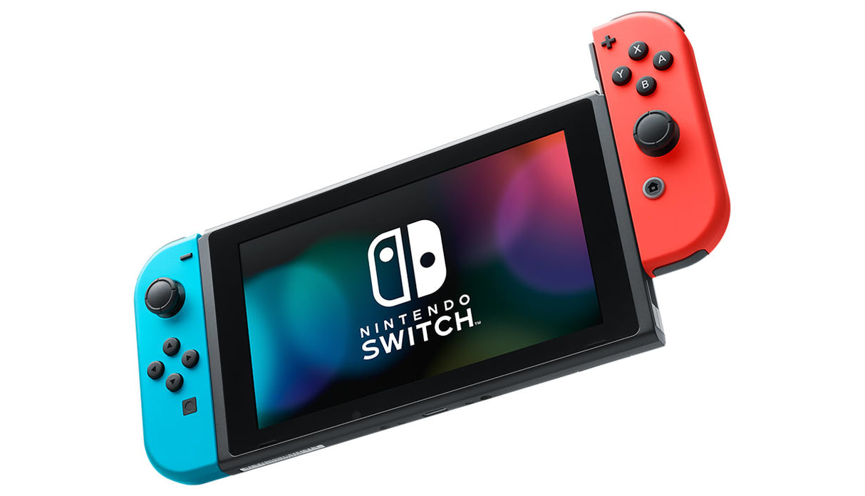 Nintendo Switch V2 2019 bærbar spilkonsol 15,8 cm (6.2") 32 GB Berøringsskærm Wi-Fi Sort, Blå, Rød