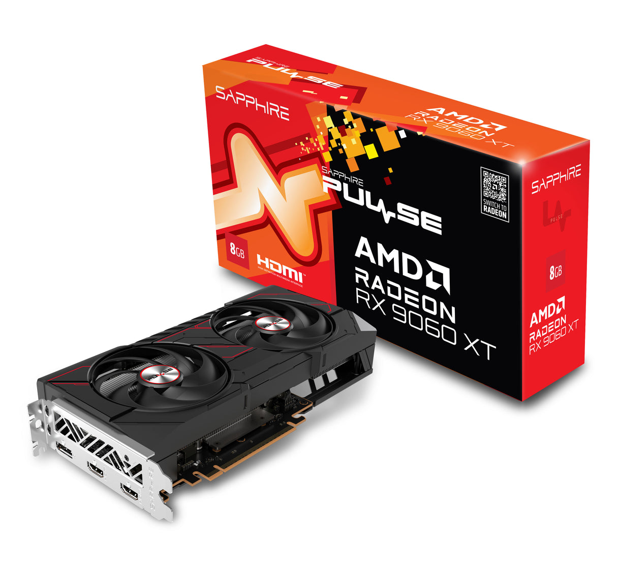 Sapphire PULSE AMD Radeon RX 9060 XT 8GB GPU GDDR6