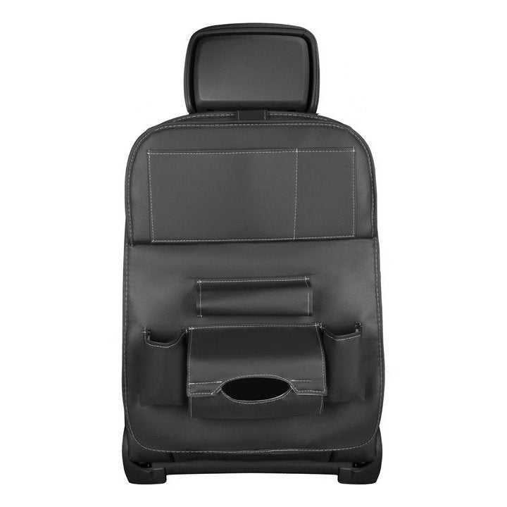Bil sæde organisator sæde beskytter sæde cover hylde mini bil bord sort