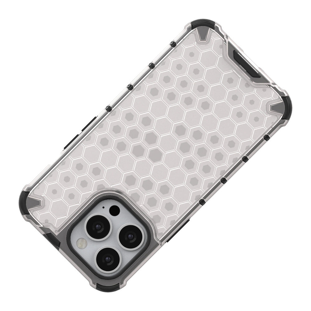 Honeycomb Case rustning med TPU Bumper til iPhone 13 Pro rød
