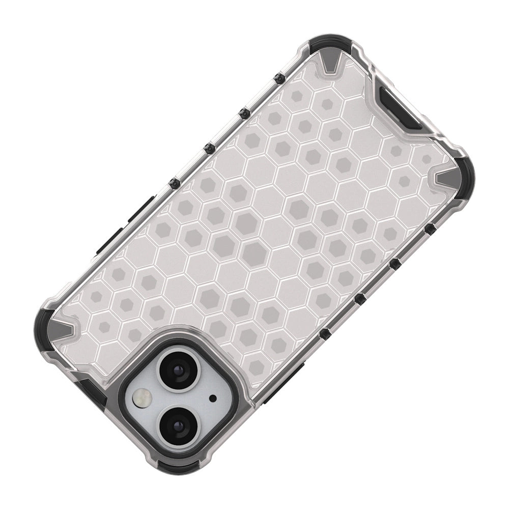 Honeycomb Case rustning med TPU Bumper til iPhone 13 mini blå
