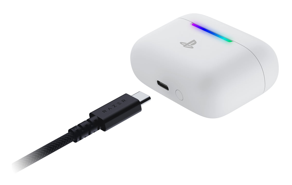 Razer Hammerhead V3 X HyperSpeed for PlayStation Headset Wireless In-ear Calls/Music Bluetooth White