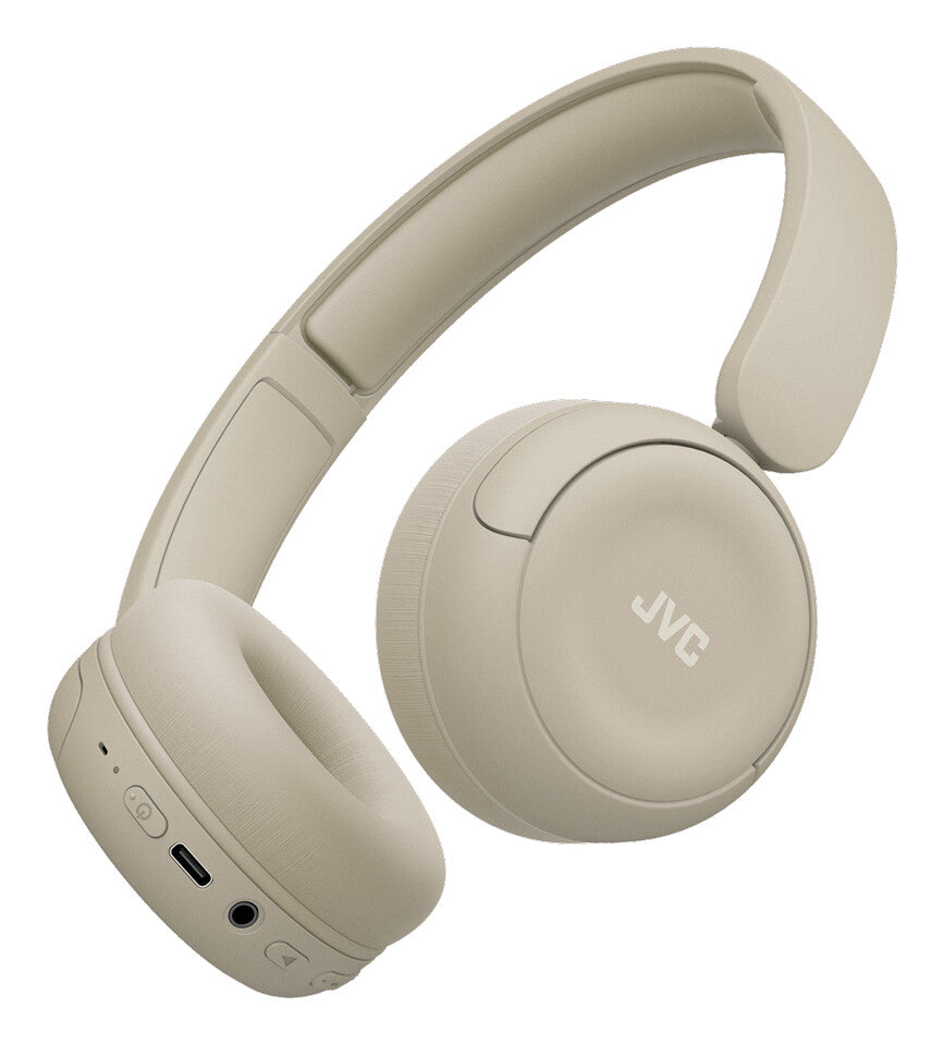 JVC HA-S59W Headset Kabel & trådløs Musik/hverdag USB Type-C Bluetooth Beige