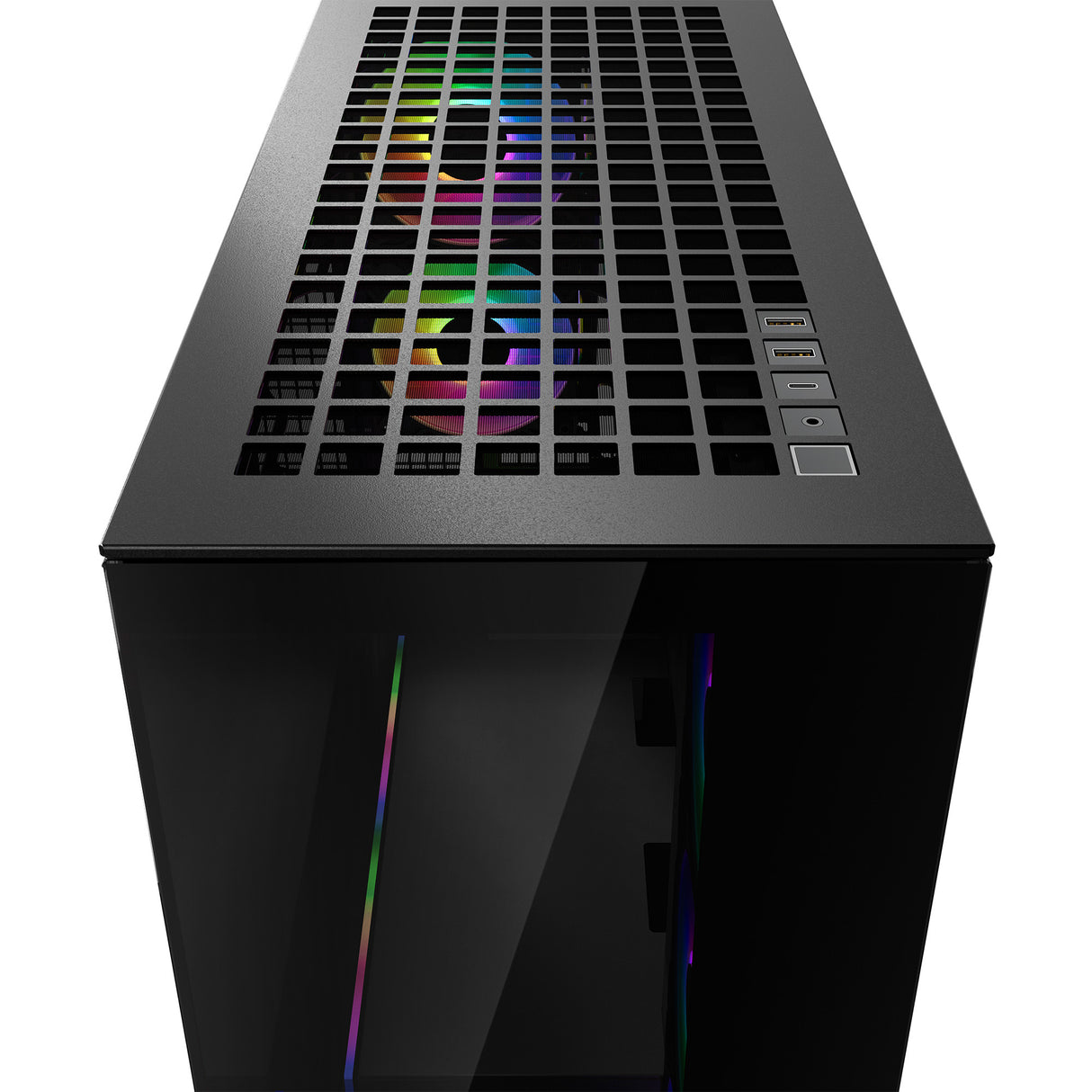 Arctic Xtender Case Mirror Black Tårn Udvidet ATX Ingen strømforsyning Glass Sort
