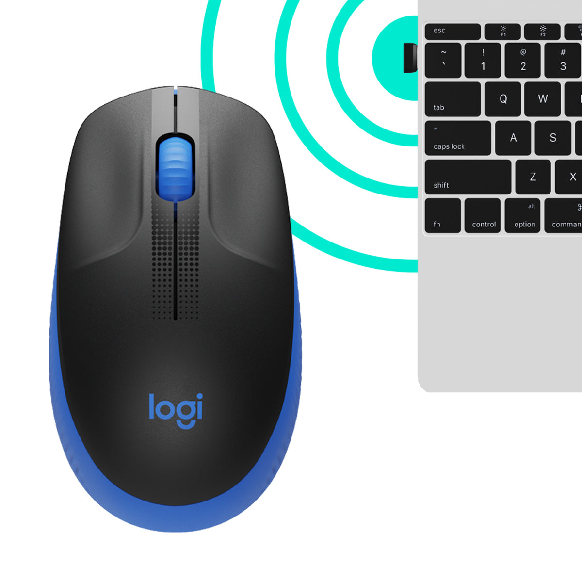 Logitech M190 Optisk Trådløs Blå