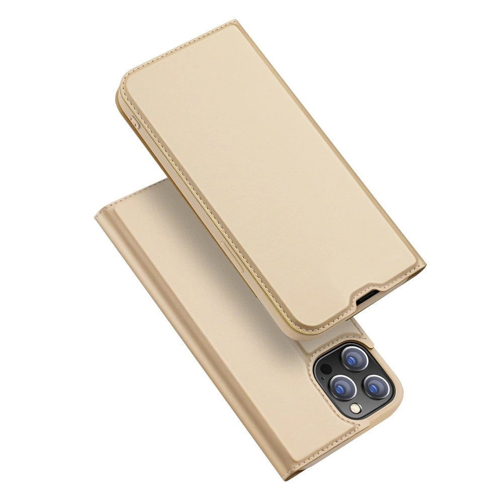 Dux Ducis Skin Pro Bokhylster til iPhone 13 Pro guld