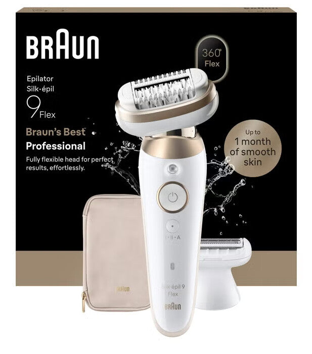 Braun Silk·épil 9 Flex 9-030 3D 40 pincetter Hvid, Guld