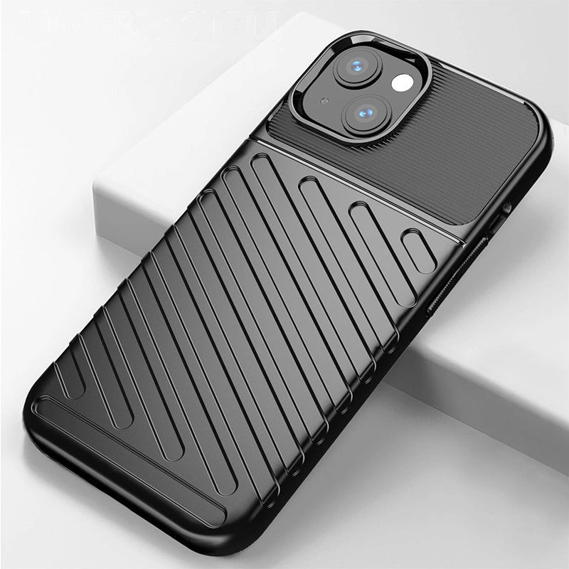 Thunder Case Flexible Tough Rugged Cover TPU Case til iPhone 13 mini blå
