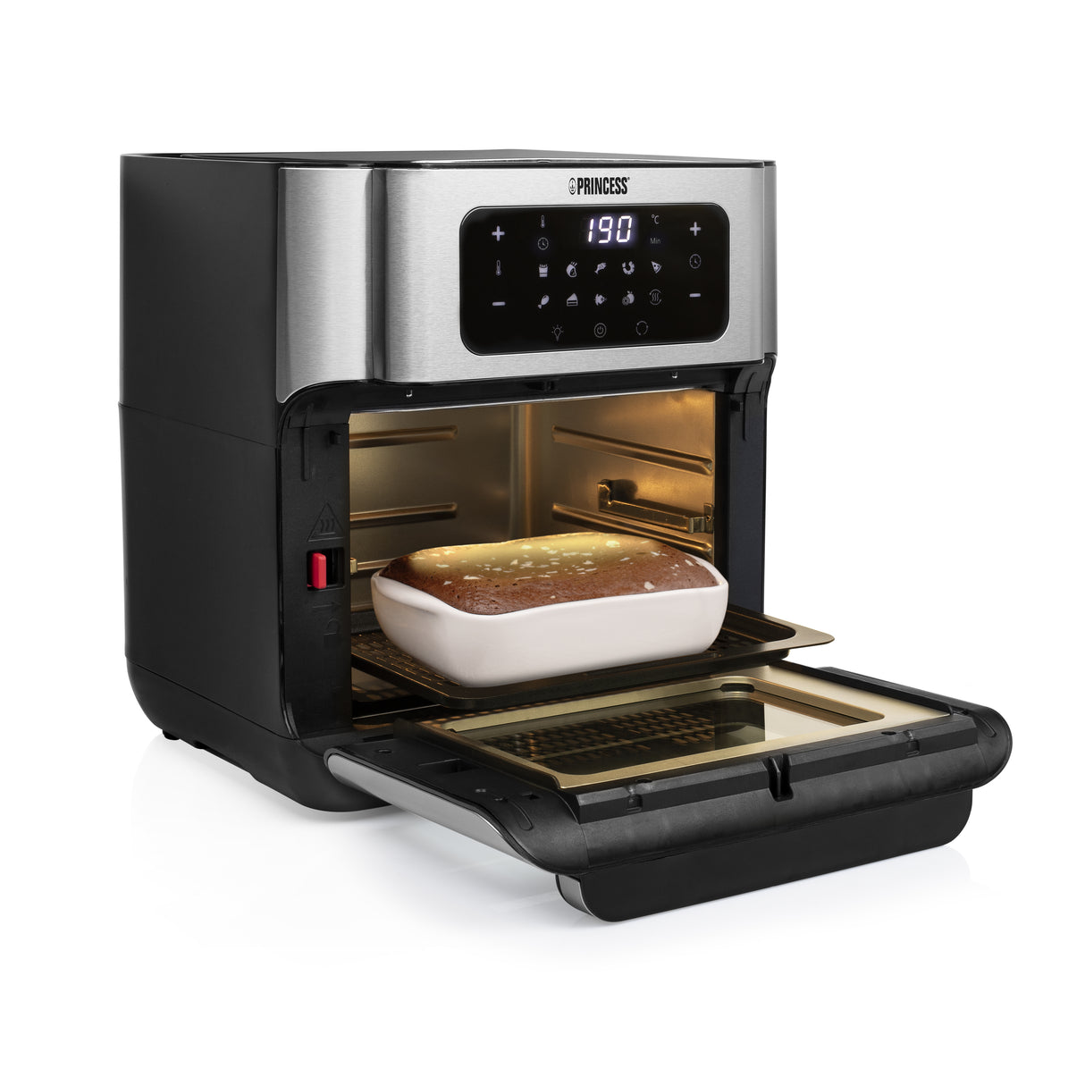 Princess 182065 Enkelt 10 L Enkeltstående 1500 W Varmluftsteger Sølv