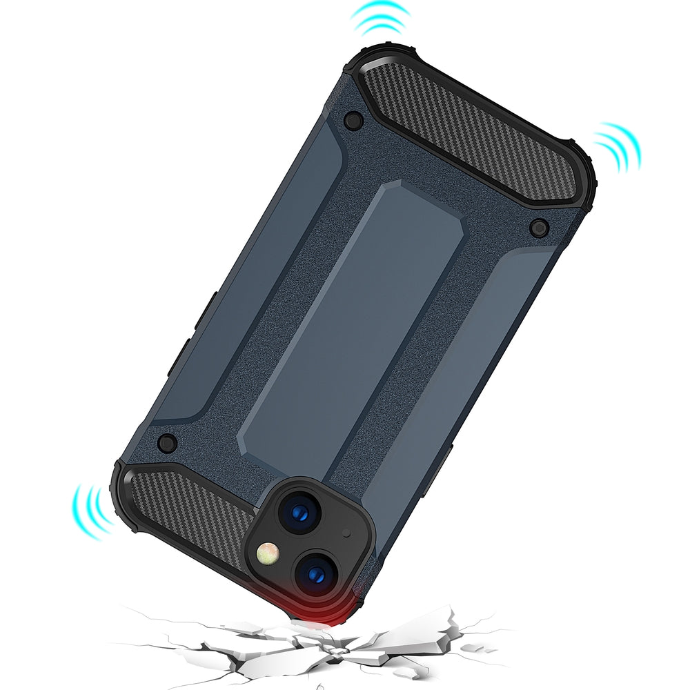 Hybrid Armor Case Tough Rugged Cover til iPhone 13 mini guld