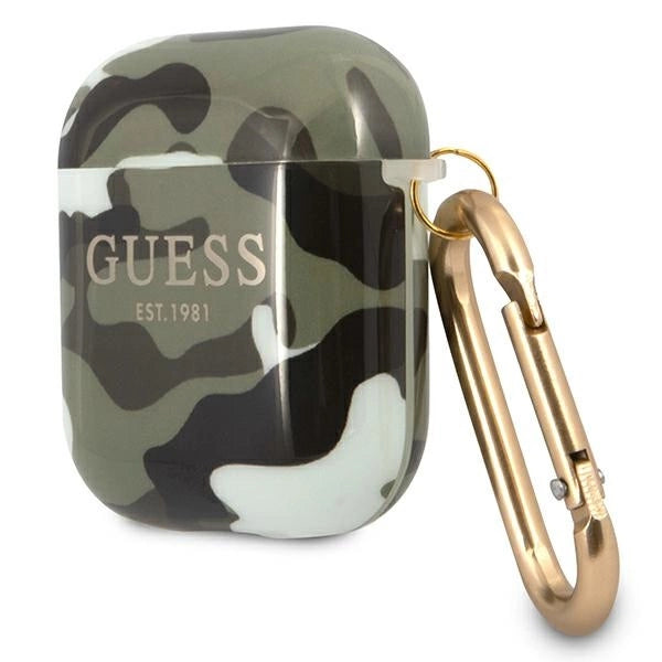 Guess GUA2UCAMA AirPods cover grøn/khaki Camo Collection
