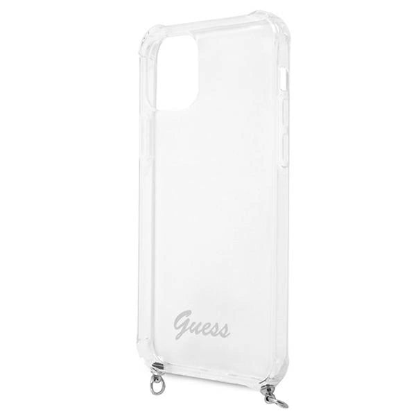 Guess GUHCP12LKC4GSSI iPhone 12 Pro Max 6.7" Gennemsigtig hardcase 4G Silver Chain
