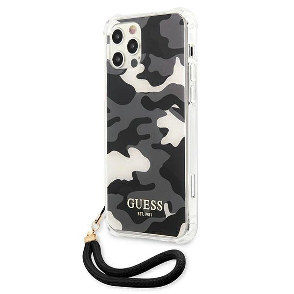 Guess GUHCP12LKSARBK iPhone 12 Pro Max 6.7" sort/sort hardcase Camo Collection